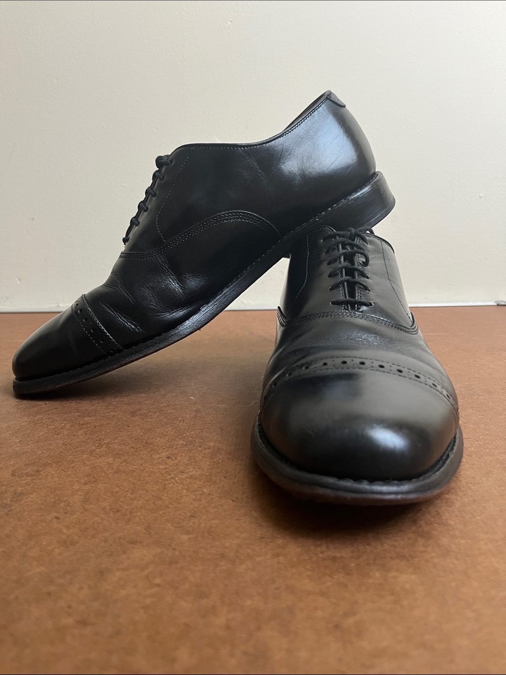 Allen Edmonds Byron Men’s Size US 9D EU 43 UK/AU 8.5 black Cap Toe Dress Shoe